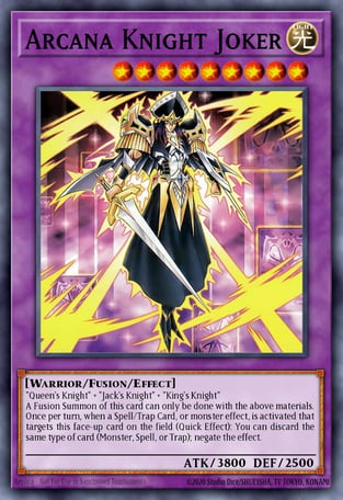 GRATIS King Card YUGIOH Arcana Knight Joker Set 4 carte Fusion Jack's Queen's 'S 