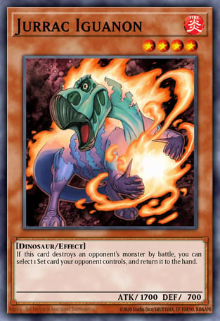 Jurrac Iguanon - Yu-Gi-Oh! Card Database - YGOPRODeck