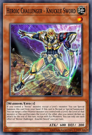 Heroic Challenger - Knuckle Sword - Yu-Gi-Oh! Card Database - YGOPRODeck