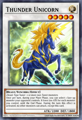 Thunder Unicorn - Yu-Gi-Oh! Card Database - YGOPRODeck