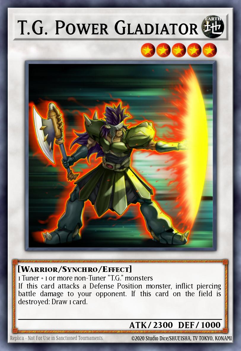 T.G. Power Gladiator - Yu-Gi-Oh! Card Database - YGOPRODeck