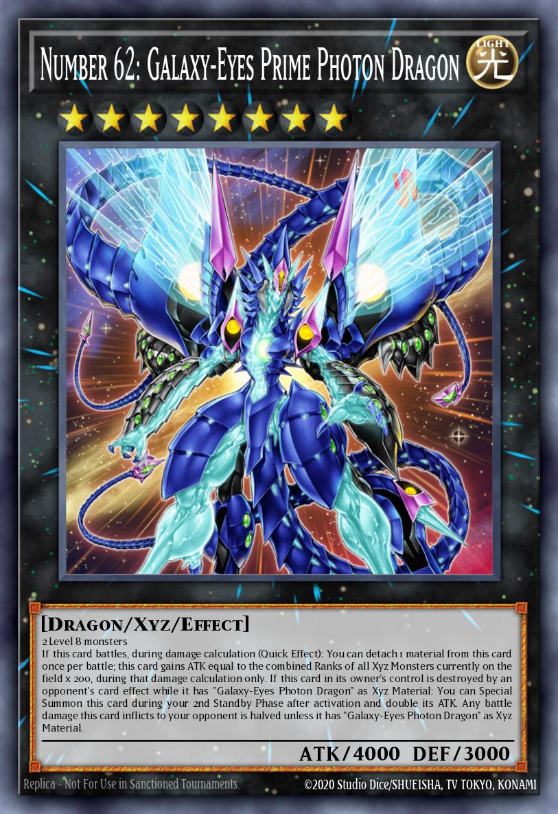 Number 62 Galaxy Eyes Prime Photon Dragon Card Information Yu Gi Oh Database