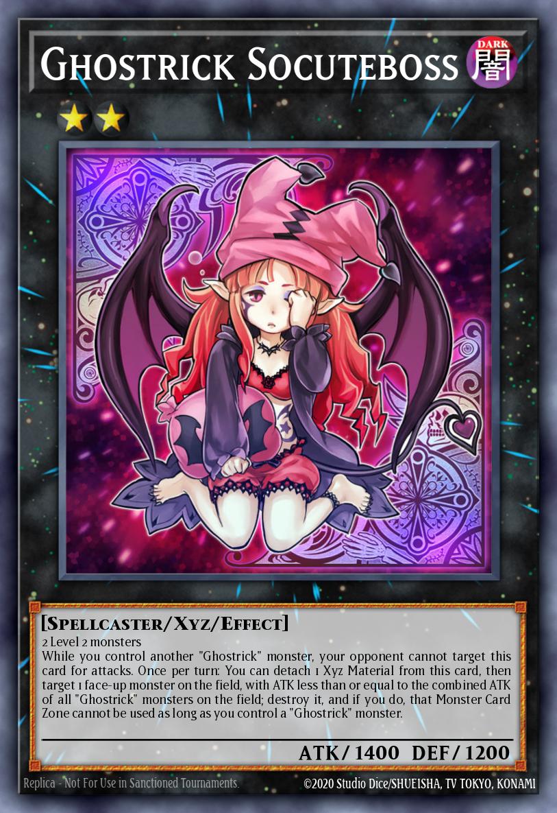 ghostrick socuteboss is one of the cutest yugioh cards