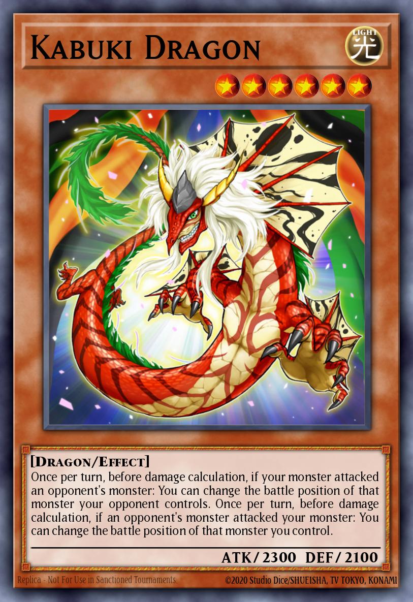 Card yu gi oh dragon kabuki upper wu-fr049 x 3