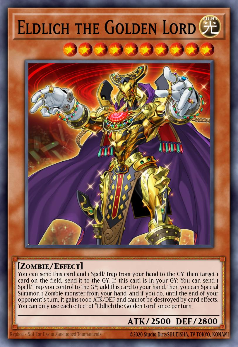 Details about   Yu-Gi-Oh Official Eldlich the Golden Lord OCG China Promo Field Center Rare 