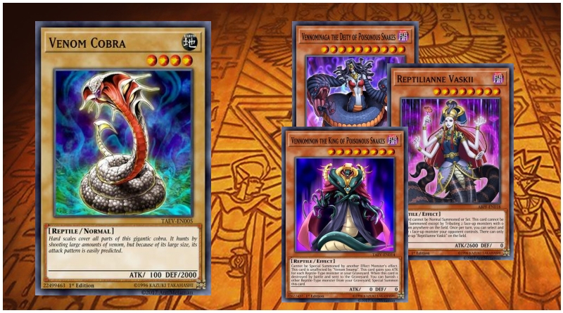 Cards Worm Reptile Deck Complete 40 YUGIOH Venom Snake.