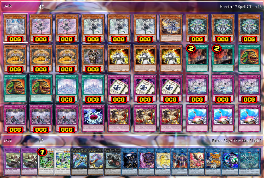 Deck Introduction Lost in Labrynth YGOPRODeck