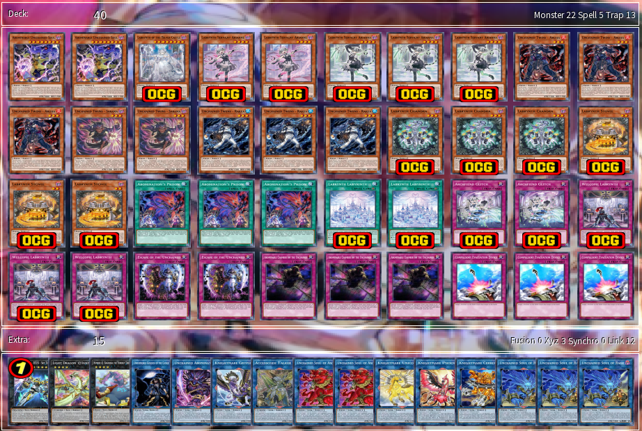 Deck Introduction Lost in Labrynth YGOPRODeck